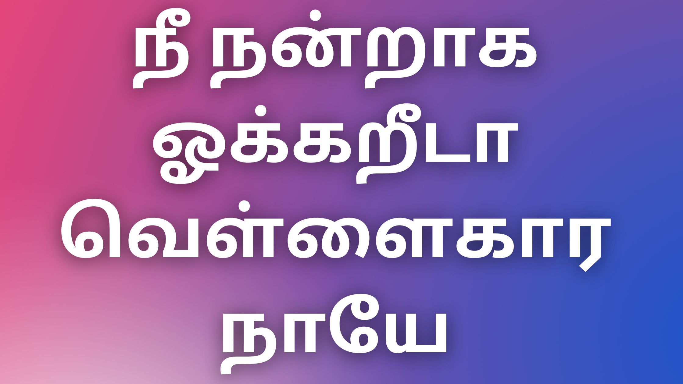 You are currently viewing kamalogamkadhaigal நீ நன்றாக ஓககறீடா வெள்ளைகார நாயே